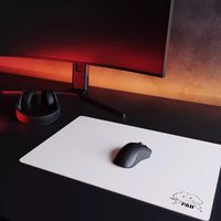 Black And White Glass Mouse Pad Gaming Mouse Pad Customized Pattern Tempered Smooth Gaming Desk Mat Fps Esports Office Gaming