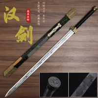 Bamboo Sword Wooden Tang Horizontal Scabbards Han Iaido Training Props
