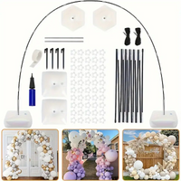 1pc Balloon Arch, Innovation Large Sturdy Balloon Arch Kit,Tall Adjustable Balloon Arch Stand with Water Fillable Bases, Manual