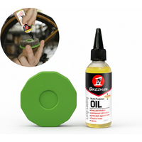 Bicycle Chain Lubrication Kit – Chain Oiler Roller Tool with 100ml Bike Chain Lubricant for MTB Road and Mountain Bikes