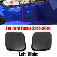 1pc/1 Pair Car Headlamp Headlight Washer Nozzle Jet Cap Cover Left & Right For Ford Focus 2015-2018 Automobile Accessories
