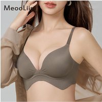 MeooLiisy Push Up Thick Cup Pad Bras Women Seamless No Wire Soft Underwear Comfortable 32-38AB