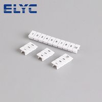 100Pcs ZB5 Label For UK3N UKK3 PT2.5 ST2.5 Standard Number Blank ZB 5 DIN Rail Terminal Block Accessories Zack Marker Strips