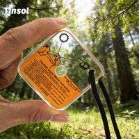 New 1PC Outdoor Survival Reflective Signal Mirror Hiking Camping Emergency Practical Daylight Reflective Tool First Aid Supplies