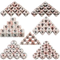Dormia Dice DND Accessories Opaque White Acrylic Polyhedral Dice Set With Special Blood Effect For Table Board Role Playing Game