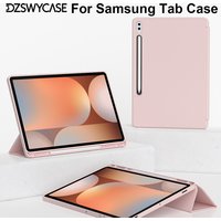 Case for Samsung Galaxy Tab S10 Lite S9FE 11 S7 S9 S8 Plus 12.4 S6 Lite 10.4 A11 A9 11 8.7 A8 Smart With Pencil Holder Cover