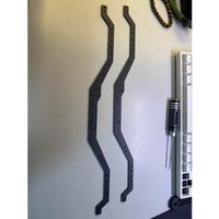 Carbon Fiber Chassis Frame Rails 3mm Thickness for 1/10 VP VS4-10 Phoenix Portal RC Crawler Truck Direct Fit Stock Mounting Hole
