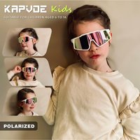AliExpress kapvoe Kapvoe Kids Sports Sunglasses Polarized Cycling Glasses Teenagers UV400 Eyewear Boys and Girls Sports Running Biking Baseball