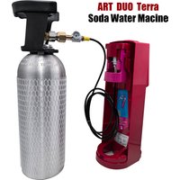 Soda Water Maker Terra DUO Art to CO2 Tank Cylinder Adapter Kit with Thread W21.8-14 G3/4 CGA320 with Quick Disconnect Connector