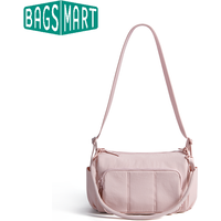 BAGSMART Casual Nylon crossbody Bag Solid Color Shoulder Bag Large Capacity Women Underarm Pouch Travel Handbag