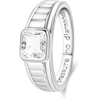 New Original 925 Sterling Silver Cubic Zirconia Ring For Men's Fit Wedding Party Jewelry Gift