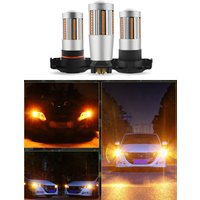 2Pcs PWY24W/12174NA PY24W/5200 PSY24W/12188NA Car LED Turn Signal Light Bulbs 12V Amber Yellow CANBUS No Hyper Flash Indicator