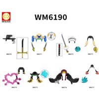 Anime Pirate Theme Building Block Figures, Mini Action Character Model Toys Cartoon Pirate Captain Bricks Toys for Kids Gift