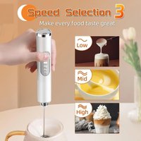 Portable electric milk mixer, handheld mixer, USB mini coffee machine mixer, cappuccino cream mixer, egg beater, food mixer