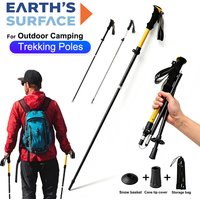 Foldable Trekking Poles Ultralight 7075 Aluminum Alloy Adjustable Anti-slip Walking Sticks for Hiking Camping Climbing Outdoor