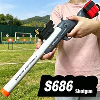 S686 Spray Shell Throwing EVA Soft Bullet Gun Toy Airsoft Launcher Outdoor Sports CS Shooting Game for Christmas Gift
