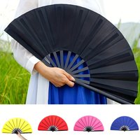 10 Inch Folding Fan Hand Silk Cloth DIY Chinese Folding Fan Wooden Bamboo Antiquity Fold Fans DIY Calligraphy Painting Decor