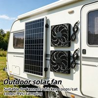 NEW Farm Essential 10W Solar Powered Cooling Exhaust Vent Fan Natural Solar Air Circulation System for Chicken Coop Pet House