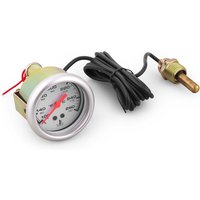 52MM 2 Inch Mechanical Water Temp Gauge 12V 38-121℃/100-250℉ Water Temperature Car Meter with NPT 1/2-14 Sensor