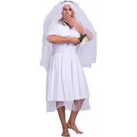 Funny Big Man Wedding Dress Man Crossdressing Characters Bridal Attire Carnival Party Halloween Role Playing Bar Party Clothing