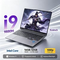 15.6" Ultra Slim Gaming Laptop Intel Core I9-9880H 32GB RAM 2TB SSD 1080P FHD Windows 11 Notebook for Office Study Home Use