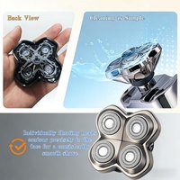 4 Floating Heads Shaver Replacement Blades for Skull Pitbulls Gold Silver Platinum Butterfly Kiss PRO Electric Head Shavers
