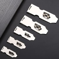 Silver stainless steel lock, door drawer cabinet door padlock lock plate, free mail