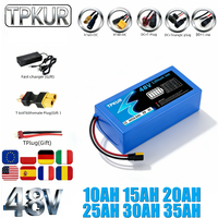 18650 Battery 48V10AH,15AH,20AH,25AH,30AH,35Ah Lithium Battery Pack with Large Capacity, Suitable for 100-1500W, with Built-in B