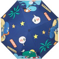 UV umbrella,Cute dinosaur Safe anti-rebound automatic umbrella,Safety reflective,Wind-resistant Portable folding umbrella