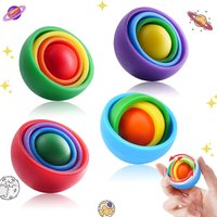 3D Rotating Ball Fidget Gyro Spinner Handheld Sensory Fidget Gyroscope Toy Stress Relief Anti-Anxiety Decompression Plaything