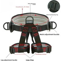 Outdoor Harness Sports Rock Climbing Half-Body Harness Waist Support Safety Belt Aerial Survival Mountain Tools