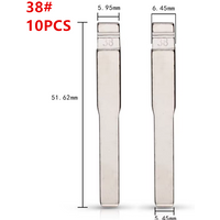 10pcs keydiy KD xhorse VVDI JMD blade Uncut Metal HU101 38# Flip Remote Key Blade HU101 for ford Focus