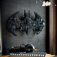 New In Stock Bat-Signal Logo Bricks Building Blocks Compatible 678pcs Symbol Model Toys Birthday Gifts Fun To Build