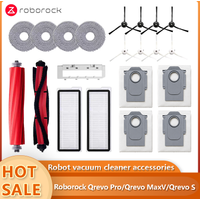 Roborock Q MaxV/Q S/Q Pro Robot Vacuums Cleaner Accessory Dust Bag Main Side Brush HEPA Filter Mop Cloths Spare
