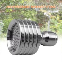 Stainless Steel Water nozzle Quick Plug 1/4 Quick Connect Shower Head Metal Small Flower Washing Nozzle Car Cleaning