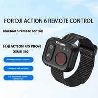 For DJI ACTION 6/ ACTION 5 PRO/ACTION 4/OSMO 360 5.0 Bluetooth Wireless Remote Control Selfie Remote Controller With Wrist Strap