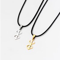 1pc Berserk Sword Necklace Mirror Polishing Stainless Steel Fashion Pendant Choker Cosplay Accessory Jewelry