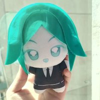 10cm Anime Gems Phosphophyllite Stuffed Doll Plushie Cute Backpack Pandents Keychain Doll Plush Toys Birthday Gifts