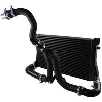 Black Intercooler Front & Charge Pipe Kit Fits for Audi A3 S3 VW Golf R GTI MK7 Seat Leon 5F Skoda Octavia 5E 1.8T 2.0T EA888
