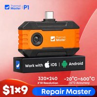 Thermal Master P1 Thermal Camera for iPhone Android 320*240 infrared Thermal Imaging Camera 600℃ for HVAC Water Lwakage Detect