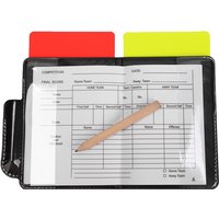 1PC Football Red And Yellow Card Set Referee Tool With Leather Wallet And Pencil Recording Paper Warning And Cards