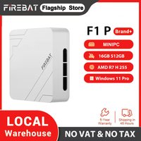 Firebat F1 P Mini PC AMD Ryzen 7 H 255 16GB DDR5 5600MHz 512GB SSD Win11 Pro Wi-Fi 6 BT5.2 USB4.0 Gaming Desktop Mini Computer