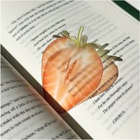 NEW Delicate Apple Bookmark Transparent Unique Grape Tomato Bookmarks Premium Feeling Reading Mark Reading Accessory 2026
