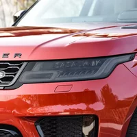 2 Pcs Car Headlight Tint Black Protective Film For For Range Rover Sport L494 2014-Present Transparent TPU Sticker Accessories