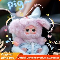 Genuine Baby Three Vehicle Mounted Baby Series Blind Box Kawai Vinyl Plush Doll Car Pendant Mystery Box Trendy Toys Girl'S Gift