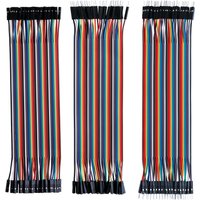 120 Stück Dupont-Kabel, 40-poliger Überbrückungsdraht, 10 cm/20 cm, Stecker auf Stecker, Stecker auf Buchse, Buchse auf Buchse, für DIY-Kit, mehrfarbiges Band