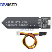 DIYUSER Capacitive soil moisture sensor Corrosion Resistant wide voltage wire Analog Capacitive Soil Moisture Sensor V1.2