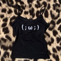 Vintage Punk Gothic Camisole Top Grunge Baby Tee Crop Top Women's Corset Emo Tank Top Y2k Aesthetic Graphics Print Clothes 90s