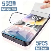 5PCS Hydrogel Film For Redmi Note 15 14 13 12 Pro Plus 12S 5G Screen Protector For Xiaomi Redmi Note 11 10 9 Pro 10T 9S 10S 11S