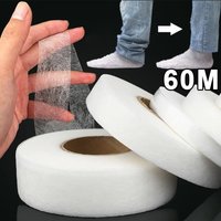 Durable 60M Interlining Adhesive Tape Non-woven DIY Sewing Interlining Double-sided Sewing Tool for Shorten Repair Pants